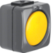 3446 Change-over switch surface-mounted with clear lens,  Isopanzer IP44, dark grey/yellow