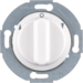 381103 Rotary knobs,  Serie 1930/Glas,  polar white glossy
