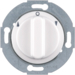 381203 Rotary knobs,  Serie 1930/Glas,  polar white glossy