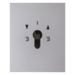 4412 Switch for blinds 2pole with imprint flush-mounted for lock cylinder with screw terminals,  Die-Cast IP44