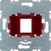 454001 Tragplatte mit roter Aufnahme 1fach für Modular Jack Kommunikationstechnik,  rot