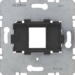 454201 Supporting plate with black mounting device 1gang for modular jack Communication technology