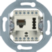 458802 FCC/TAE socket outlet 8(6)pole/6 F + N cat.3 Communication technology,  white matt