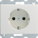 47150002 SCHUKO socket outlet Berker Arsys,  white glossy