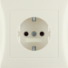47228982 SCHUKO socket outlet with cover plate with enhanced touch protection,  Berker S.1/B.3/B.7, white glossy