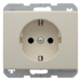 47350002 SCHUKO socket outlet with enhanced touch protection,  Berker Arsys,  white glossy