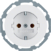 47452089 SCHUKO socket outlet Mounting orientation variable in 45° steps,  Serie R.classic,  polar white glossy