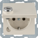 47636082 SCHUKO socket outlet with hinged cover Lock - differing lockings