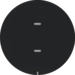 75161865 1gang for push-button module with clear lens,  black glossy