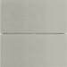 75162093 B.IQ push-button 2gang KNX - Berker B.IQ,  Stainless steel,  metal brushed