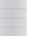 75164094 B.IQ push-button 4gang KNX - Berker B.IQ,  Aluminium,  aluminium anodised