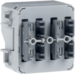 80141200 Push-button module 1gang surface-mounted/flush-mounted with integral bus coupling unit,  KNX - Berker W.1