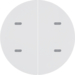 80162869 Push-button 2gang and RGB LED,  with integrated temperature sensor,  KNX - Berker R.1/R.3/Serie 1930/R.classic,  polar white glossy