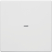 80960229 Cover for 1gang for push-button module with clear lens,  KNX - Berker Q.1/Q.3, polar white velvety
