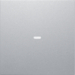 80960283 Cover for 1gang for push-button module with clear lens,  KNX - Berker S.1/B.3/B.7, aluminium,  matt,  lacquered