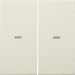 80960382 Cover for 2gang for push-button module with clear lenses,  KNX - Berker S.1/B.3/B.7, white glossy