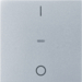 80962283 Cover for 1gang for push-button module with clear lens,  KNX - Berker S.1/B.3/B.7, aluminium,  matt,  lacquered