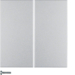 85146183 KNX radio button 2gang quicklink Berker S.1/B.3/B.7, aluminium,  matt,  lacquered