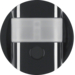 85345131 KNX radio motion detector comfort 1.1 m quicklink Berker R.1/R.3/R.8/Serie 1930/R.classic,  black glossy