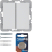 85656229 KNX radio wall-transmitter 2gang flat quicklink Berker Q.1/Q.3/Q.7/Q.9, polar white velvety