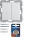 85656289 KNX radio wall-transmitter 2gang flat quicklink Berker S.1/B.3/B.7, polar white glossy