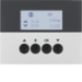 85745177 KNX radio blind time switch quicklink with display,  Berker K.5, aluminium,  matt,  lacquered